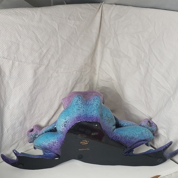 Kitty's Critters Nirvana Meditation Frog Statue Figure - Picture 7 of 9